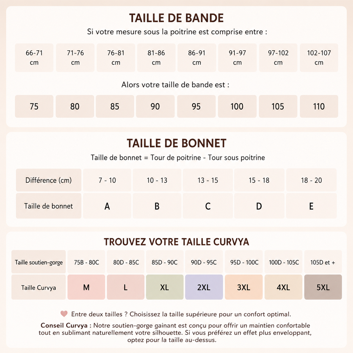 Soutien - Gorge confortable sans armatures